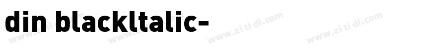 din blackltalic字体转换